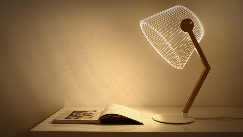 Illustration for article titled The Shade on These Perfectly Flat Lamps Is Just an Optical Illusion